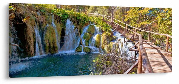 Obraz - Vstup na vodopády (120x50 cm)