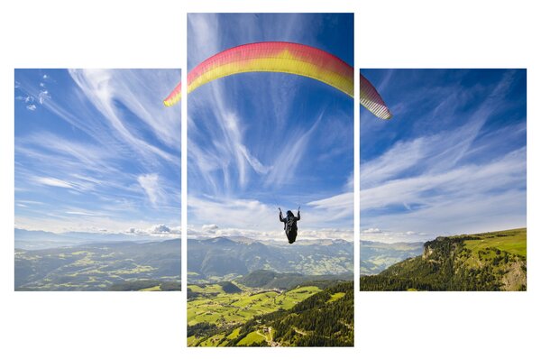 Obraz - Paragliding (90x60 cm)