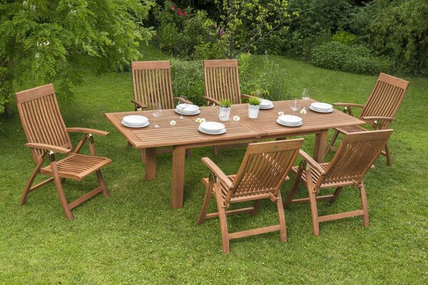 ZÁHRADNÝ STÔL, drevo, 180-260/100/75 cm Gardenson - Online Only záhrada, Online Only