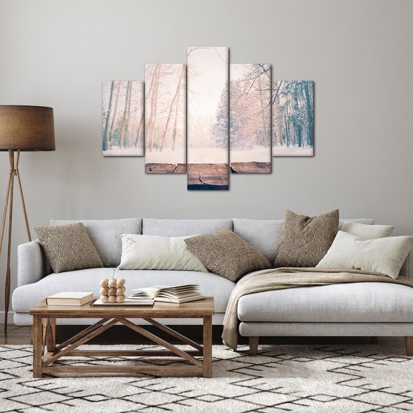 Obraz - Výhľad do lesa (150x105 cm)