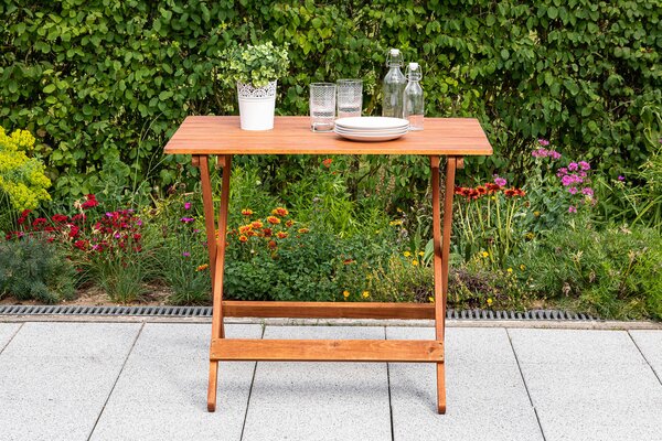 SKLADACÍ ZÁHRADNÝ STÔL, drevo, 90/72/60 cm Gardenson - Online Only záhrada, Online Only