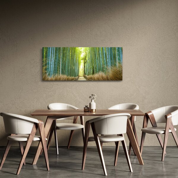 Obraz - Ulička s bambusmi (120x50 cm)