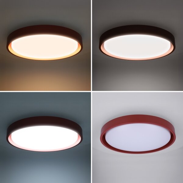 Brilagi -LED stmievateľné svietidlo MATTEO LED/48W/230V 3000-6500K pr. 41 cm červené+DO
