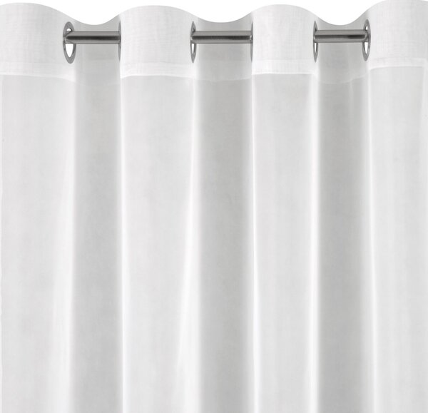 ZÁCLONA NA KRÚŽKOCH LUCY 300X160 CM BIELA