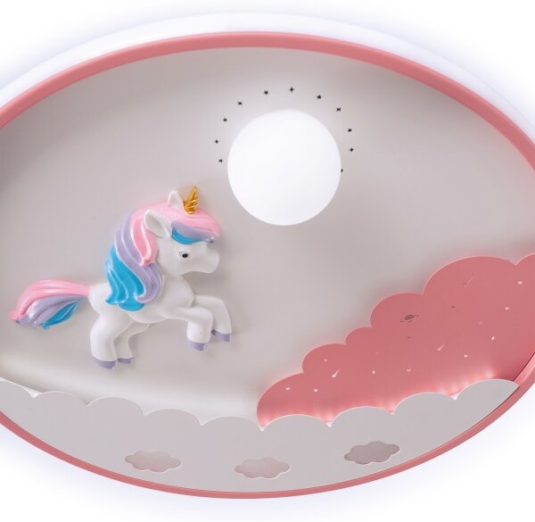 Brilagi -LED Stmievateľné detské stropné svietidlo UNICORN LED/68W/230V 3000-6000K+DO