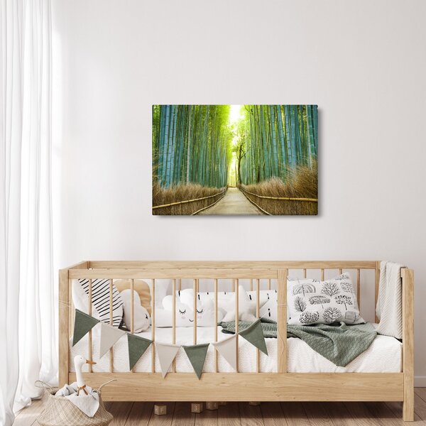 Obraz - Ulička s bambusmi (90x60 cm)