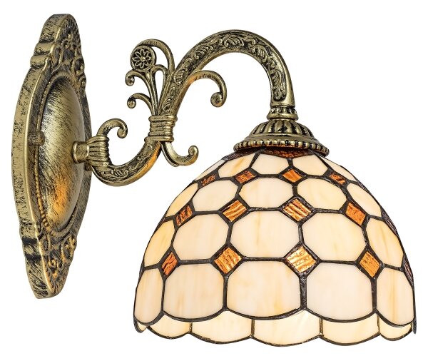 Brilagi - Tiffany vitrážová nástenná lampa DORAN 1xE27/40W/230V