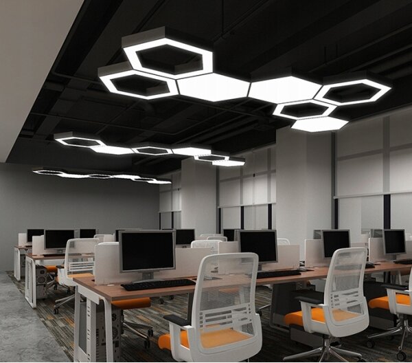 LED luster na lanku LED/20W/230V, čierny