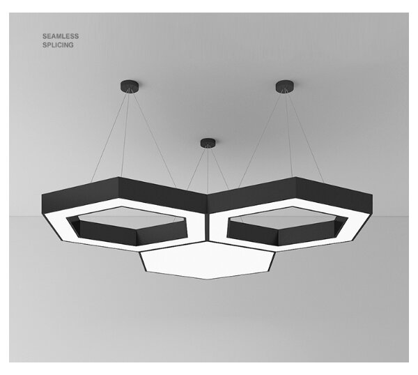 LED luster na lanku LED/20W/230V, čierny
