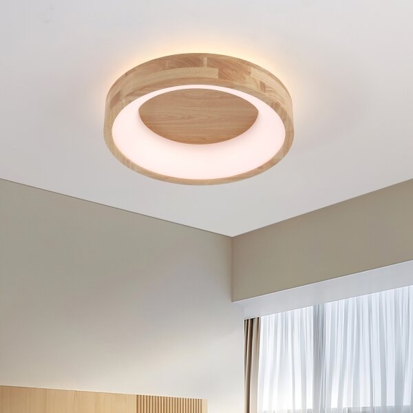 Brilagi-LED Stropné svietidlo FALCON WOOD LED/30W/230V 3000/4000/6000K 45 cm drevo