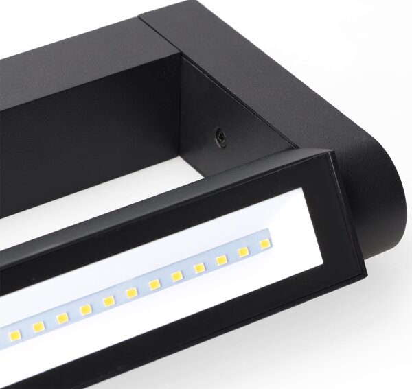 Brilagi - LED vonkajšie nástenné svietidlo SALERNO LED/24W/230V 66 cm čierna IP65