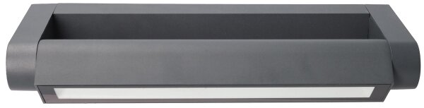 Brilagi -LED Vonkajšie nástenné svietidlo SALERNO LED/12W/230V 35,5 cm antracit IP65