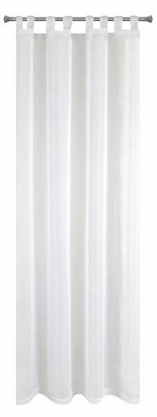 ZÁCLONA NA PÚTKACH LUCY 140X250 CM BIELA