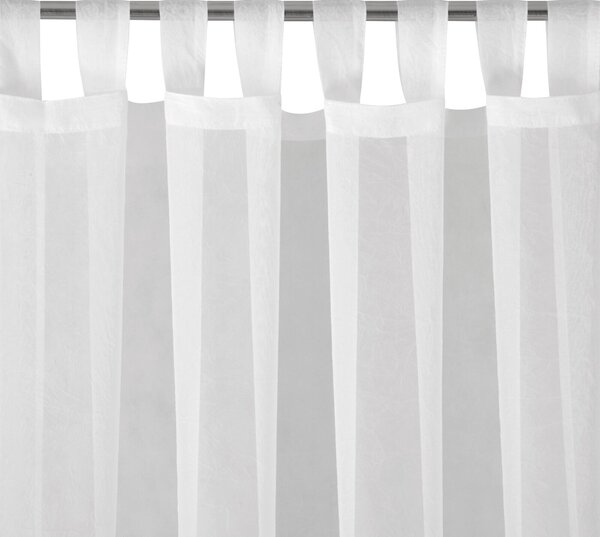 ZÁCLONA NA PÚTKACH LUCY 140X250 CM BIELA