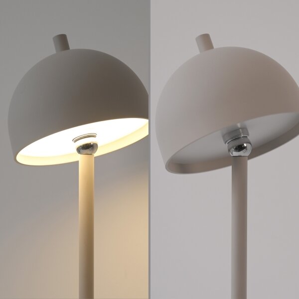 Schöner Wohnen 19244-39 - stmievateľná LED stolová lampa BELLIS LED/2,5W/5V IP54 sivá