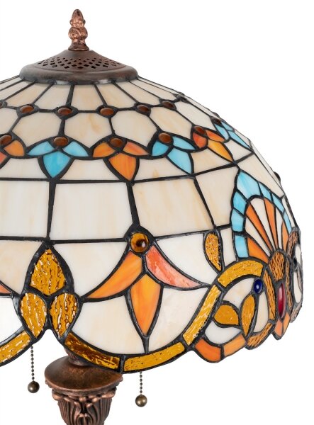Brilagi - Tiffany vitrážová stojacia lampa MIRABELLA 2xE27/60W/230V