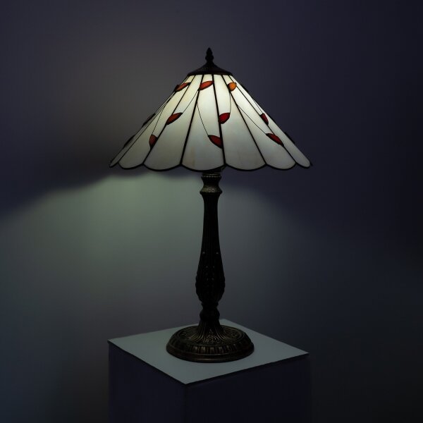 Brilagi - Tiffany vitrážová stolná lampa FOLIA 2xE27/60W/230V