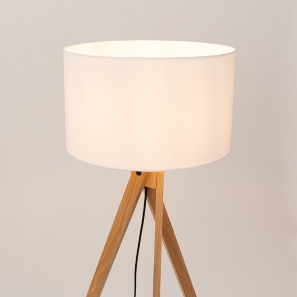 Sollux SL.1908 - Stojacia lampa NATT 1xE27/15W/230V biela