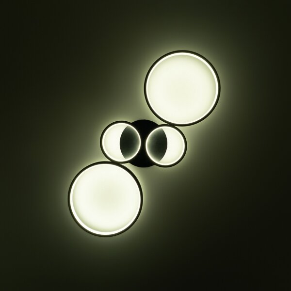 Brilagi - Stmievané LED stropné svietidlo RINGO LED/34W/230V čierne + diaľkový ovládač