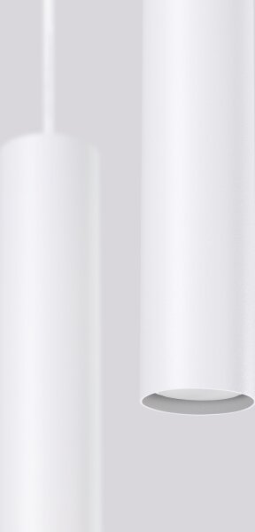 Sollux SL.1868 - Závesné svietidlo LAGOS na lanku 2xGU10/10W/230V biele