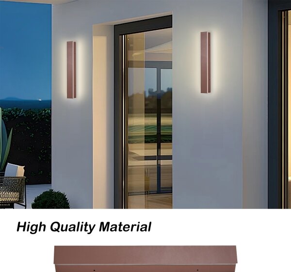 Brilagi - vonkajšie nástenné LED svietidlo LINEAR LED/8W/230V 3000K IP65 30 cm hnedé CRI 90