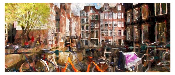 Obraz - Amsterdam (120x50 cm)