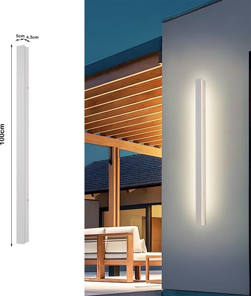 Brilagi - LED vonkajšie nástenné svietidlo LINEAR LED/22W/230V 3000K IP65 100 cm biele CRI 90