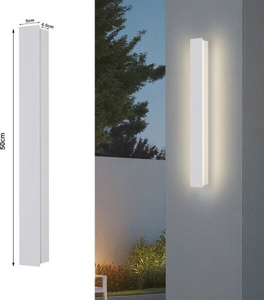 Brilagi - Vonkajšie nástenné LED svietidlo LINEAR LED/12W/230V 3000K IP65 50 cm biela CRI 90