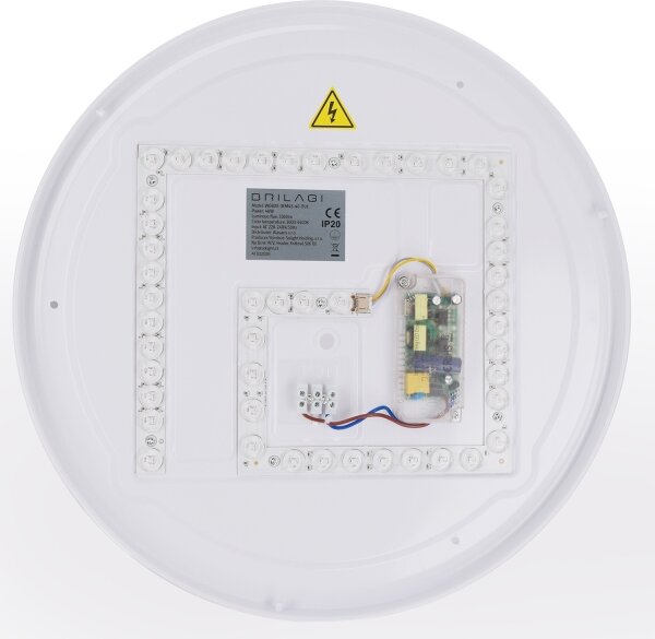 Brilagi - LED stmievateľné stropné svietidlo WALDO LED/48W/230V priemer 40 cm čierna/zlatá + diaľkové ovládanie