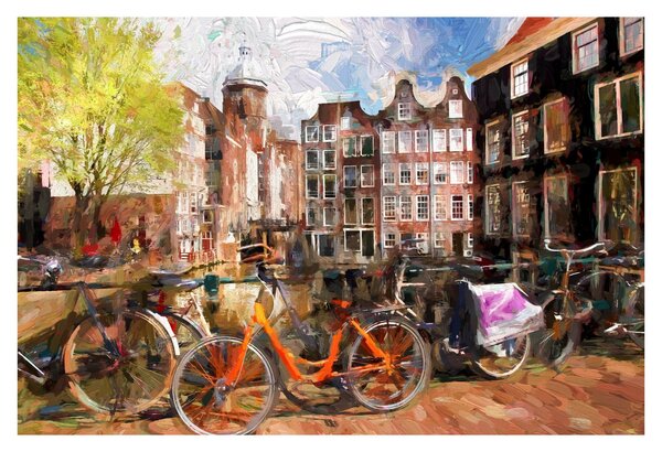 Obraz - Amsterdam (90x60 cm)