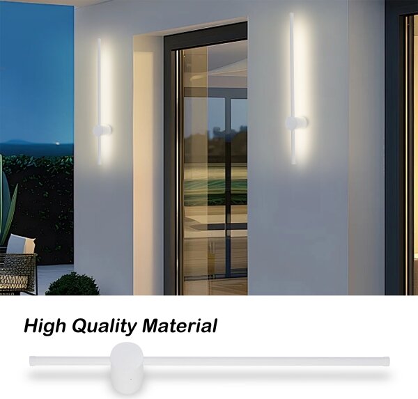 Brilagi - LED vonkajšie nástenné svietidlo AURA LED/12W/230V 3000K IP54 65 cm biele CRI 90