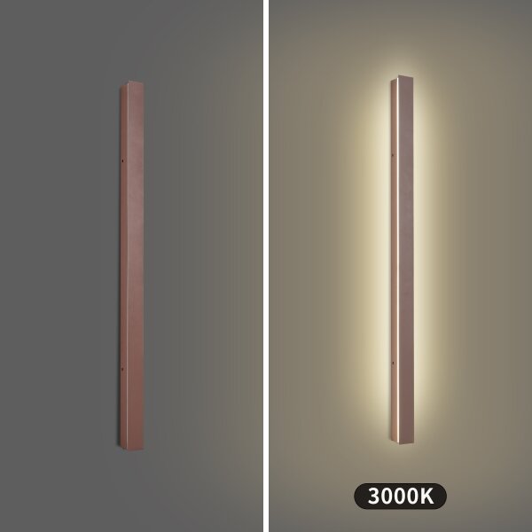 Brilagi-LED Vonkajšie nástenné svietidlo LINEAR LED/22W/230V 3000K IP65 100 cm hnedé CRI 90