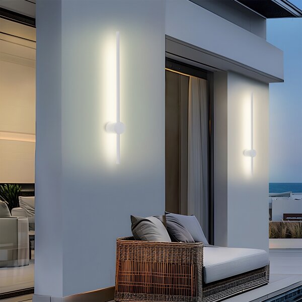 Brilagi - LED vonkajšie nástenné svietidlo AURA LED/12W/230V 3000K IP54 65 cm biele CRI 90