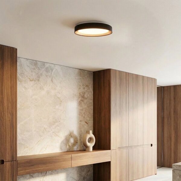 Brilagi - LED stmievateľné stropné svietidlo WALDO LED/48W/230V priemer 40 cm čierna/zlatá + diaľkové ovládanie