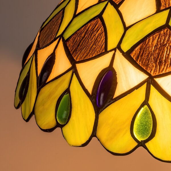 Brilagi - Tiffany vitrážová stojacia lampa MARGARET 2xE27/60W/230V