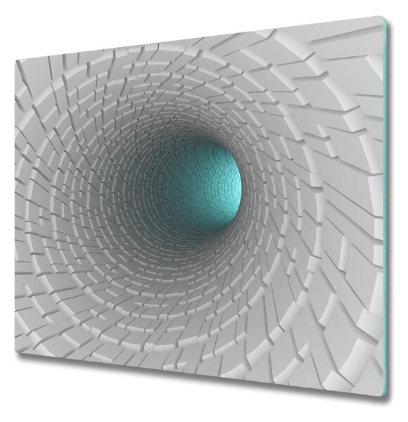 Sklenená doska na krájanie 3d tunel 60x52 cm