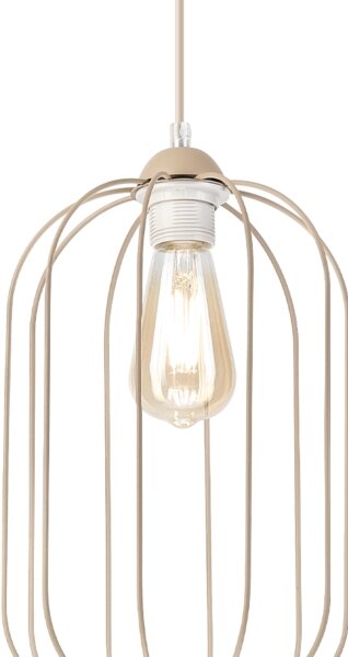 Luster na lanku DESTELLO 1xE27/15W/230V priemer 21 cm béžový