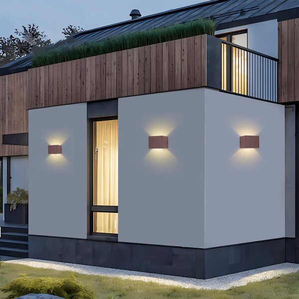 Brilagi - LED Vonkajšie nástenné svietidlo DONNANI LED/5W/230V 10 cm hnedé IP44