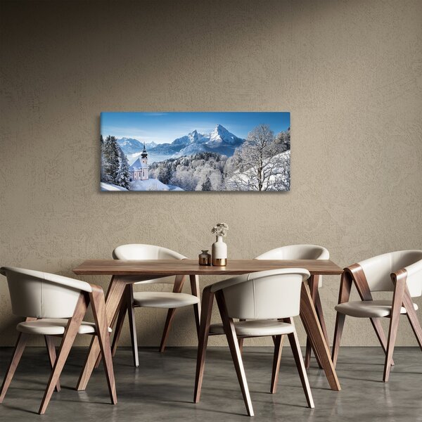 Obraz - Zasnežená krajina (120x50 cm)