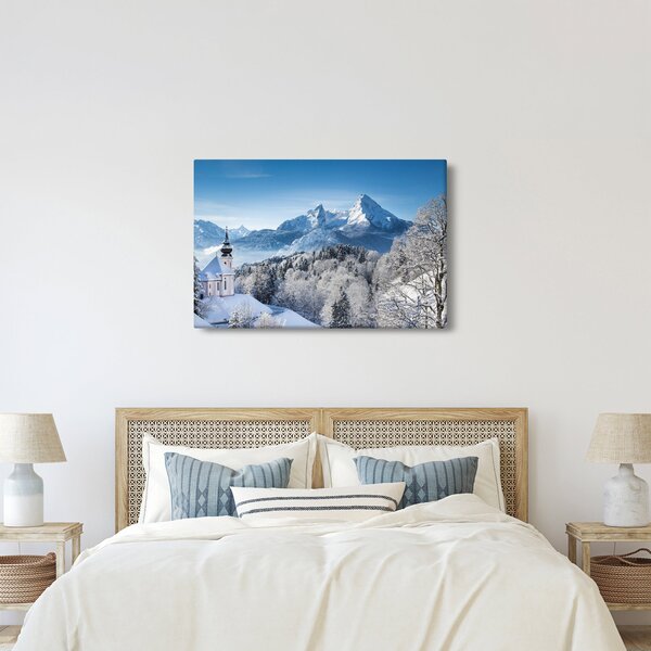 Obraz - Zasnežená krajina (90x60 cm)