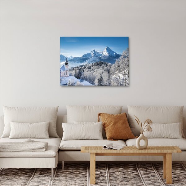 Obraz - Zasnežená krajina (70x50 cm)