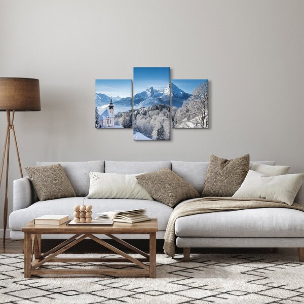 Obraz - Zasnežená krajina (90x60 cm)