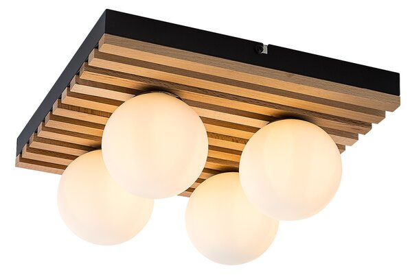 Stropné svietidlo 4x G9 drevo IP20 Rabalux NOXELLE 71462