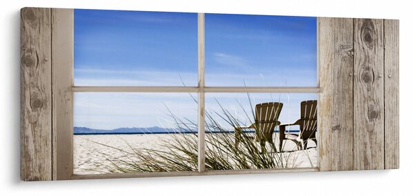 Obraz - Výhľad oknom (120x50 cm)