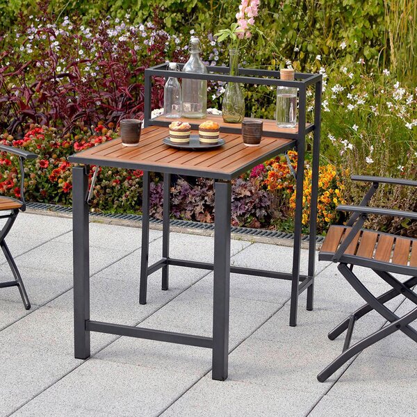 STÔL NA BALKÓN, drevo, kov, 55/75/73 cm Gardenson - Online Only záhrada, Online Only