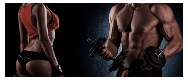 Obraz - Fitness (120x50 cm)