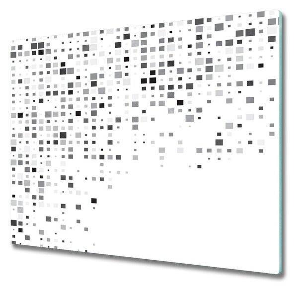 Sklenená doska na krájanie Abstrakcie štvorcov 60x52 cm