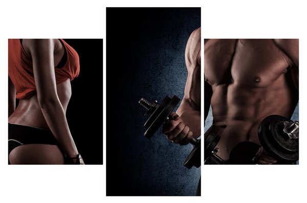 Obraz - Fitness (90x60 cm)