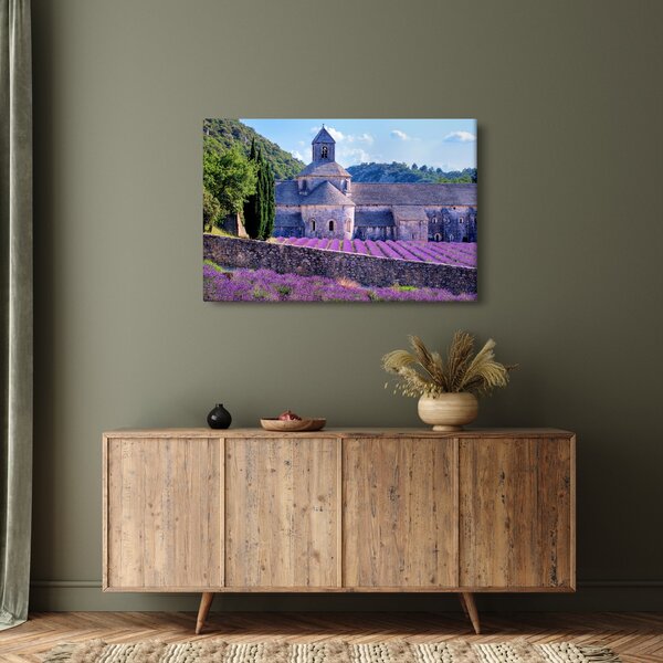 Obraz - Levanduľové pole (90x60 cm)