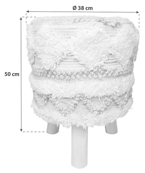 TABURETKA, drevo, textil, 38/50/38 cm - Kreslá, Online Only
